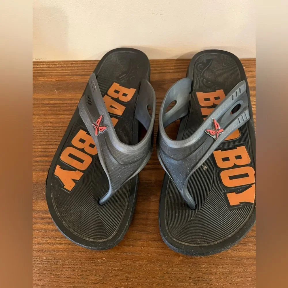 Men size 11 Bad Boy flip flops